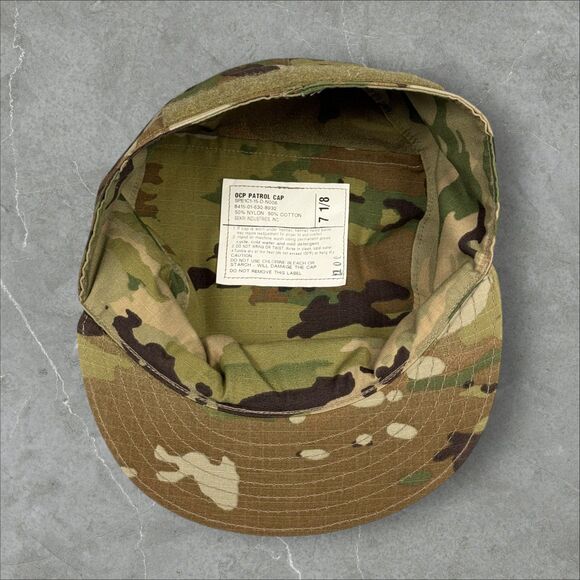OCP (Operational Camouflage Pattern) Patrol Cap USA Military Issue NWOT - 7 1/8 - Picture 5 of 6